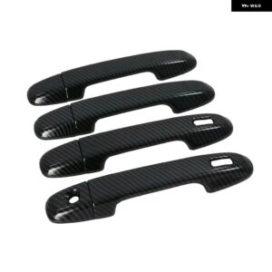 ABSクローム ドアハンドル カバー トリム デコレーション スバル フォレスター SK 2018 2019第5世代自動車 外装 アクセサリー - ABS carbon fiber loo