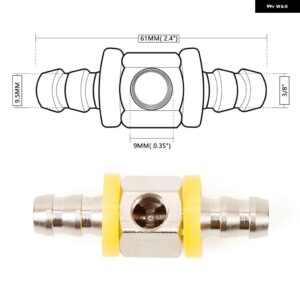 1/2インチ 3/8インチ 燃料ライン圧力Tフィッティング アダプター 燃料圧力ゲージセンサー バーブ プッシュ ロックTフィッティング アダプター RS-THB037 - 38 Iron