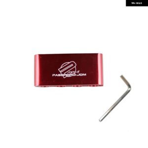 アルミ 合金 スパークプラグ 電線クランプ セパレーター ライン 点火 ケーブル クリップ 車 装飾 スタイル RS-HR006 - Red