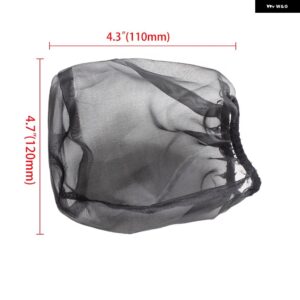 車用エアインテーク フィルター カバー 耐油 防塵 円筒形高フローエアインテーク フィルター RS-OFI062 - Short Black