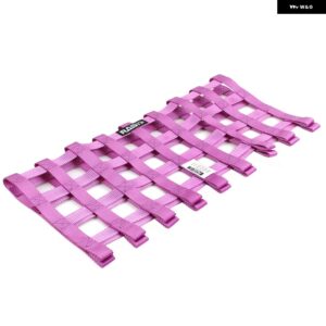 汎用 カー 23.6インチX23.6インチ ナイロンレーシングカーウィンドウネット カーラリーレーシング安全装備 RS-BAG053 - purple