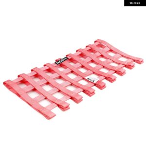 汎用 カー 23.6インチX23.6インチ ナイロンレーシングカーウィンドウネット カーラリーレーシング安全装備 RS-BAG053 - Pink