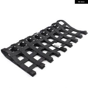 汎用 カー 23.6インチX23.6インチ ナイロンレーシングカーウィンドウネット カーラリーレーシング安全装備 RS-BAG053 - black