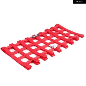汎用 カー 23.6インチX23.6インチ ナイロンレーシングカーウィンドウネット カーラリーレーシング安全装備 RS-BAG053 - red