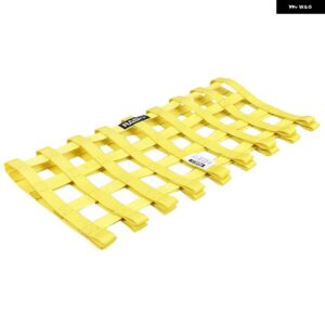 汎用 カー 23.6インチX23.6インチ ナイロンレーシングカーウィンドウネット カーラリーレーシング安全装備 RS-BAG053 - Yellow