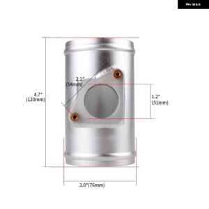 アルミ 63/70/76MM エアフローセンサー マウント エアフローメーターベース トヨタ マツダ SUBARU SUI エアインテークメーター アダプター MAF011 - 76mm