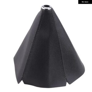 汎用 16MM PUレザー シフター カラー 車用 シフト ノブ シフター ブーツ カバー ギア マニュアル ゲーター ブーツ RS-SFN071 - Black line