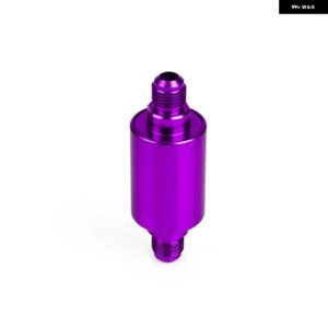 AN6 汎用 アルミ燃料 フィルター 100ミクロン銅 フィルター 付き RS-OFI002 - Purple