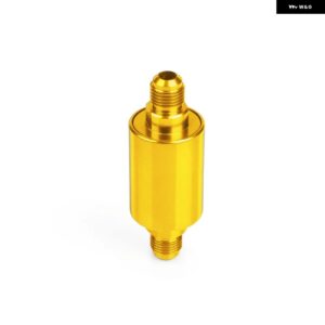 AN6 汎用 アルミ燃料 フィルター 100ミクロン銅 フィルター 付き RS-OFI002 - Gold