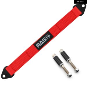 10インチ～26インチ赤色織り厚手4層リミットストラップは オフロードでサスペンションやドライブラインコンポーネントへ損傷を防ぎ TD002 - Red 20 inches