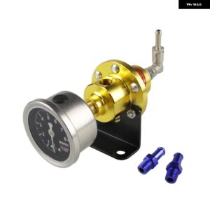 アルミ燃料圧力レギュレーター ゲージキット 付き 全車対応 RS-FRG002 - Gold