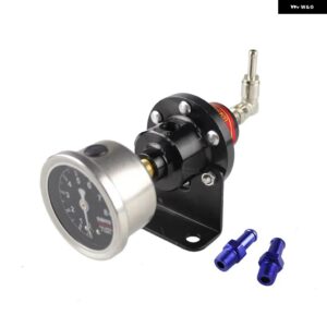 アルミ燃料圧力レギュレーター ゲージキット 付き 全車対応 RS-FRG002 - black