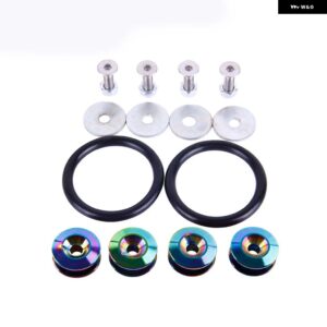 汎用 アルミ バンパー クイックリリースファスナー フェンダーワッシャー ホンダ シビック インテグラ RSX RS-QRF001 - Neo Chrome