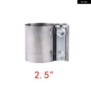 汎用 2.25インチ 2.5インチ 3.0インチ ステンレス 製 エキゾーストスリーブ バットジョイントクランプ エキゾースト パイプ スリーブ カプラ ステップクラン - 2.5inch