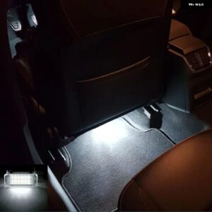 2個 LED 車用 足元通路ライト アウディ A3 A4 A5 A6 フォルクスワーゲン ゴルフ 4/5/6 シュコダ オクタヴィア ファビア ホワイト ブルー レッド - WHITE