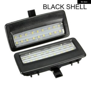2XホワイトLED車内サン バイザー フロントドームミラー 読書灯 BMW BMW 7シリーズF01 F02 F03 F04 5シリーズF07 F10 F11 - Black Shell