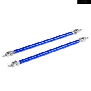 ステンレス 製 バンパー リップ調整フロントストラットスプリッターロッドタイ サポート バー 100MM 150MM 200MM - 200MM BLUE