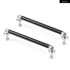 アルミ バンパー リップ フロントストラット スプリッターロッド タイ サポート バー 100MM 150MM 200MM - 150MM BLACK