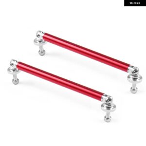 アルミ バンパー リップ フロントストラット スプリッターロッド タイ サポート バー 100MM 150MM 200MM - 150MM RED