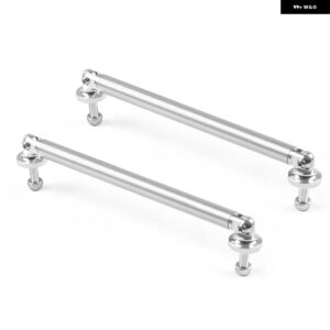 アルミ バンパー リップ フロントストラット スプリッターロッド タイ サポート バー 100MM 150MM 200MM - 150MM SILVER