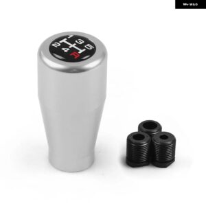 クラシック スタイル 汎用 レーシング 5速カーギア シフター ノブ マニュアル オートマチック ギア シフト ノブ シフト レバー - Silver