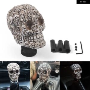 スカル ギア シフト ノブ車 マニュアル シフト レバー シフト レバー カーパーツ 装飾 ノブ シフト ノブ - Beige