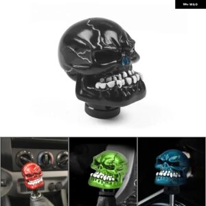 汎用 スカル ギア シフト ノブカー カスタム スポーツ レバー ギアスティック マニュアル トランス ミッション ヘッド レバー カーパーツ - black