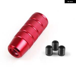 汎用 95MM ノンスリップ ギア シフト ノブ マニュアル トランス ミッション アルミローレット シフター レバー ノブ - red