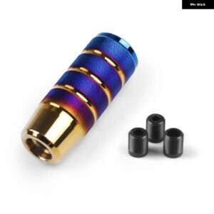 汎用 95MM ノンスリップ ギア シフト ノブ マニュアル トランス ミッション アルミローレット シフター レバー ノブ - Bluing Gilding