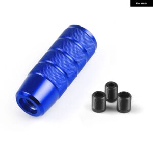 汎用 95MM ノンスリップ ギア シフト ノブ マニュアル トランス ミッション アルミローレット シフター レバー ノブ - blue