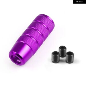 汎用 95MM ノンスリップ ギア シフト ノブ マニュアル トランス ミッション アルミローレット シフター レバー ノブ - purple
