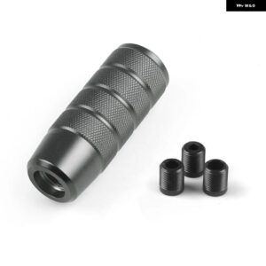 汎用 95MM ノンスリップ ギア シフト ノブ マニュアル トランス ミッション アルミローレット シフター レバー ノブ - gray
