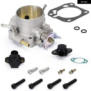 70MM スロットルボディ ホンダ B16 B17 B18 B20 D15 D16 F20 F22 H22 H23 鋳造アルミ スロットルボディ VR6959 - With TPS MAP