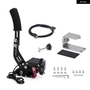 14ビットPC USBハンドブレーキSIMオートレーシングゲームG25 / G27 / G29 T500 とアルミRALLY調整可能PC WINDOWS - black set