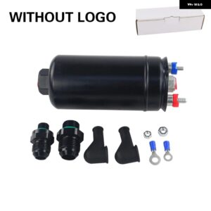 VRRACING-PQY 380LPH インラインアウター燃料 ポンプ 10AN インレット+チェック バルブ 8AN アウトレット フィッティング E85 互換 044 スタイル 燃料 - Without LOGO