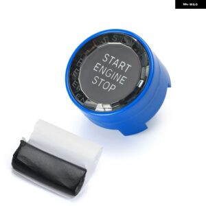 カー スタイリング エンジン スタート ストップ スイッチ ボタン ステッカー BMW 1 2 3 4 5 6 7シリーズ F20 F21 F22 F23 F30 F34 F10 F18 F12 F07 F01 F02 - blue