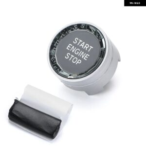 カー スタイリング エンジン スタート ストップ スイッチ ボタン ステッカー BMW 1 2 3 4 5 6 7シリーズ F20 F21 F22 F23 F30 F34 F10 F18 F12 F07 F01 F02 - Silver