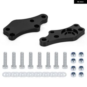 PQY ビレット アルミ T-6061 ステアリングロック アダプター 回転角を約+25%増加 チューニングキット トヨタ JZX100 レクサス IS200 IS300 - black