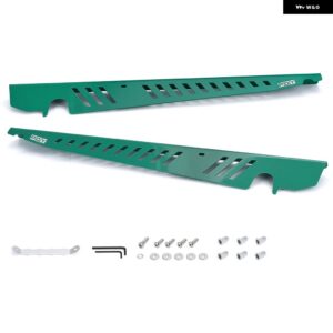 フェンダー シュラウド キット アルミ パネル プレート エンジン ベイ ハードウェア付き 15年以降 スバル WRX STI ブラック - DARK GREEN