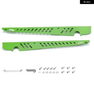 フェンダー シュラウド キット アルミ パネル プレート エンジン ベイ ハードウェア付き 15年以降 スバル WRX STI ブラック - Green