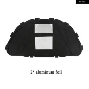 BMW X1 E84 2010-2015 フロントフード エンジン 遮音 パッド 防音コットンカバー 断熱 パッド マット - 2PCs AL foil