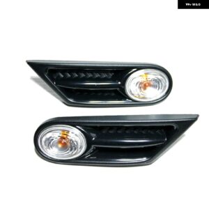 LED サイドフェンダーマーカー インジケーター ライト BMW MINI COOPER S R56 R57 R58 R59 2007-2013 OEM 63137260202 63137260201 交換用 - Black and Clear