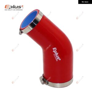 汎用 シリコン チューブ ホース 45度 大小コネクタ 車用インタークーラーターボ吸気 パイプ カプラー 赤 マルチサイズ - 32MM-38MM