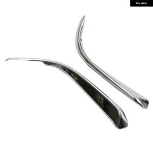 マツダ3 M3 アクセラ 2017 2018 クローム フロント フォグランプ ランプカバー トリム フォグライト ガーニッシュ ストリップ バンパー アイブロウ アイリッ - 2pcs3