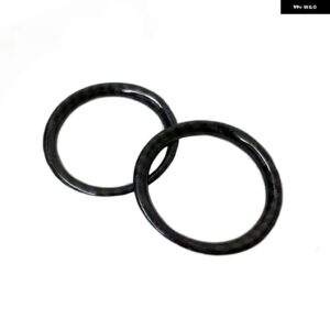 マツダ CX-5 CX5 2017 2018 カーボンルック Aピラー エアベント サラウンドカバー とリングツイーター カスタム オーディオ アクセサリー 4個 - 2pcs2