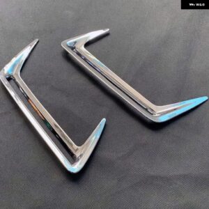 トヨタ カローラ スポーツ ハッチバック ハッチ 2019 クローム フロント リア リフレクター フォグランプ ランプ カバー ステッカー デコレーション トリム - Rear2pcs