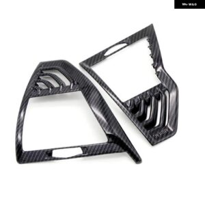 BMW X3 G01 2018 ABS カーボン / クロームマット 車内 サイド エアコン 通気口 吹き出し口 カバー トリム カーアクセサリー - black