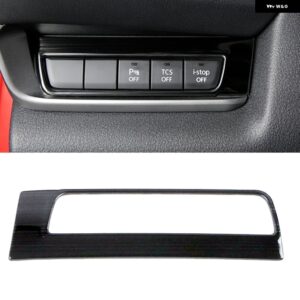 マツダ CX30 CX-30 2020 - 23 インテリア インナー ドアハンドル ボウルカバー トリム フレーム ドアボウル ステッカー パネル カバー LHD - Black Steel