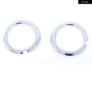 2PCS ABSクロームカーフロント ヘッドライト フォグランプ カバー トリム 三菱 アウトランダー2019 - 21カー スタイリング アクセサリー - WHITE