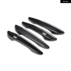 ドアハンドル カバー ABS カーボン マツダ3 アクセラ 2019 2020-2024 ドアハンドル ボウルカバー トリム 装飾 フレーム - Silver